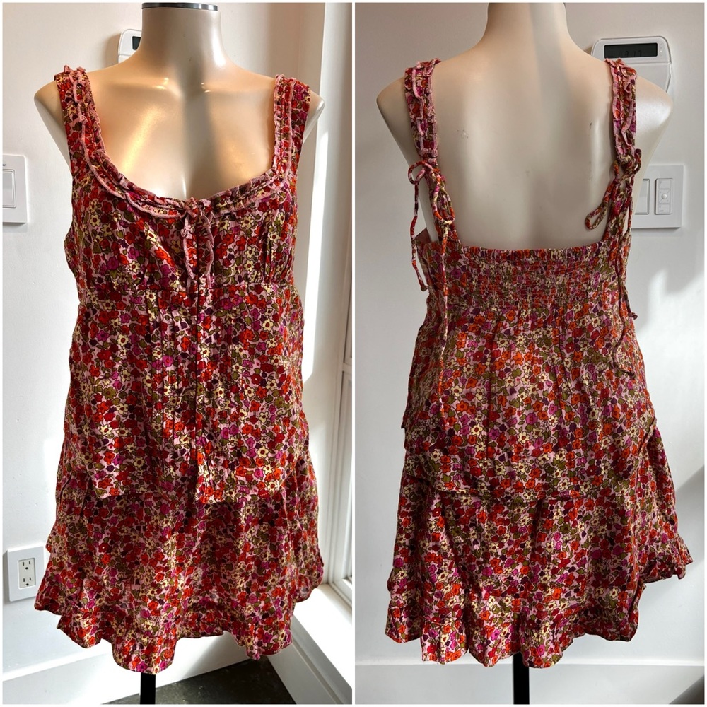 FREE PEOPLE | Floral Spring Blossom Skort & Cotton Corset Ellia Set Combo - Picture 12 of 16